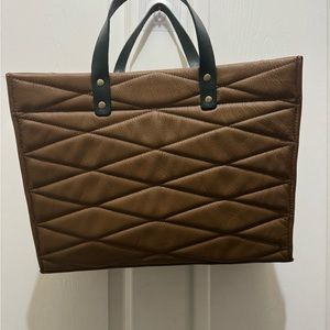 Parker Thatch Medium Mimi Leather Luggage Quilted